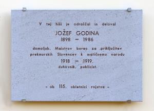 SPOMINSKA PLOŠČA-JOŽEF GODINA